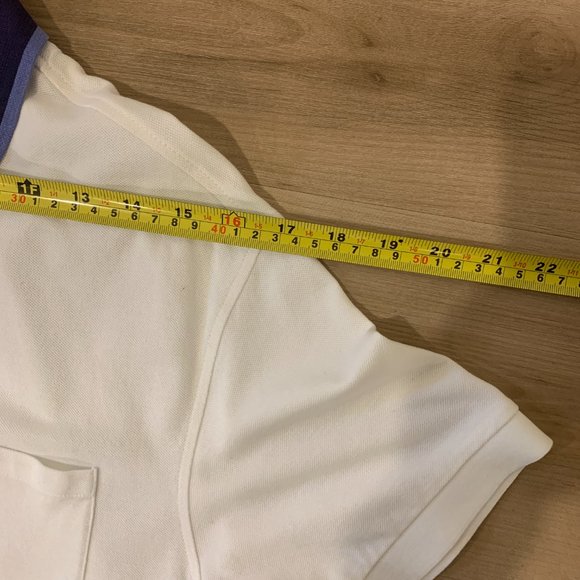 Robert Graham Men's luxury polo shirt in size Large, White and Blue - Picture 6 of 8
